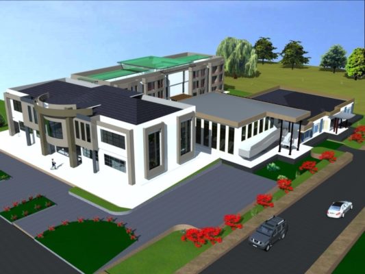 Igishushanyo mbonera cy'ikigo cyubakwa n'Impuzamashyirahamwe Pro-Femmes Twesehamwe.