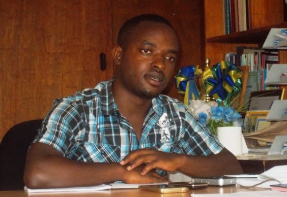 David Mfitumukiza, Kayenzi sector’s acting Executive Secretary (Photo/Elias H.)