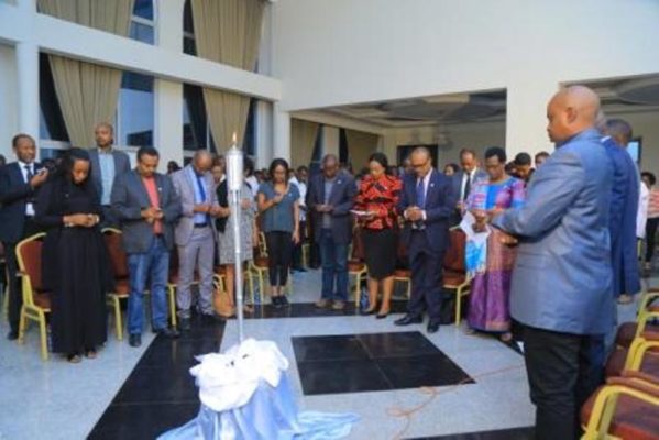 The ceremony was concluded by a minute of silence in the memory of the more than 1 million souls that perished in the 1994 Genocide against the Tutsi. (Photo/Courtesy)