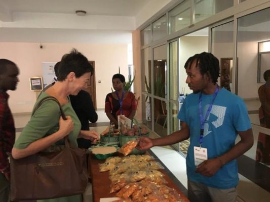 Exhibitants show some of the other products that can be made from sweet potatoes and they are good to fight stunting in children