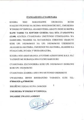 ITANGAZO MATIMBA_1