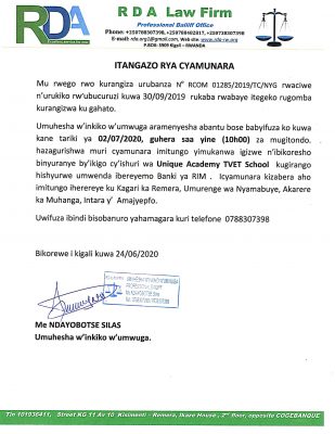 Itangazo rya cyamunara yanyuma y'ibikoresho_1