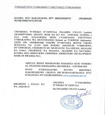 ITANGAZO RYA CYAMUNARA(2)_1