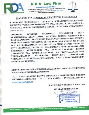 ITANGAZO-RYA-CYAMUNARA-HABYARIMANA-Damascene-yo-kuwa-26.06.2021