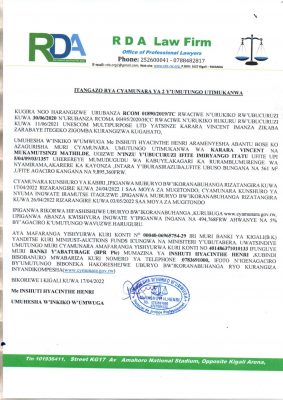 ITANGAZO-RYA-CYAMUNARA-KARARA-VINCENT-SECOND-ROUND