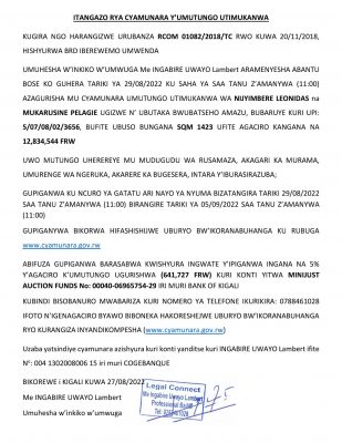 ITANGAZO-RYA-CYAMUNARA-NIJYIMBERE-LEONIDAS