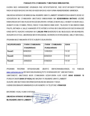 ITANGAZO-RYA-CYAMUNARA-Y-UMUTUNGO-WIMUKANYWA-page-001