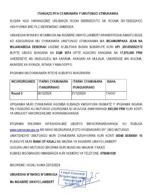 ITANGAZO RYA CYAMUNARA BICAMUMPAKA-page-001
